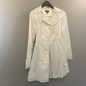 Bebe shiny satin trench coat XS Lolita